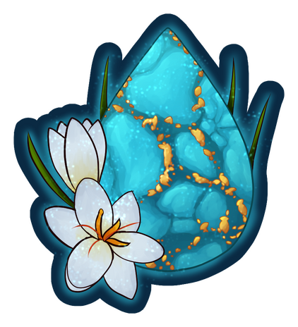 Turquoise and Crocus