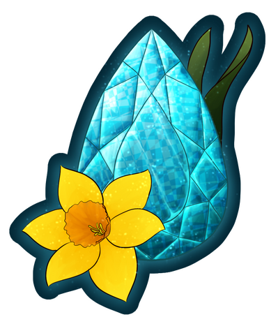 Aquamarine and Daffodil
